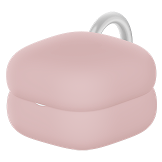 Estuche de carga de los LinkBuds Fit con funda de estuche rosa.