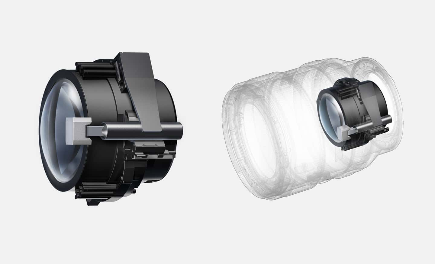 Imagen del enfoque automático rápido, preciso y silencioso para fotos y vídeos